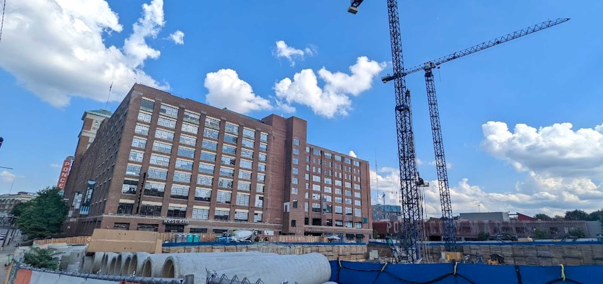 Ponce City Market flex tower, office construction hits rock bottom